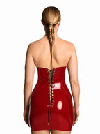Latexelle Bustier Latex Mini Dress
