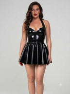 Latexelle Latex Kitten Mini Dress| Premium Latex Fashion Statement