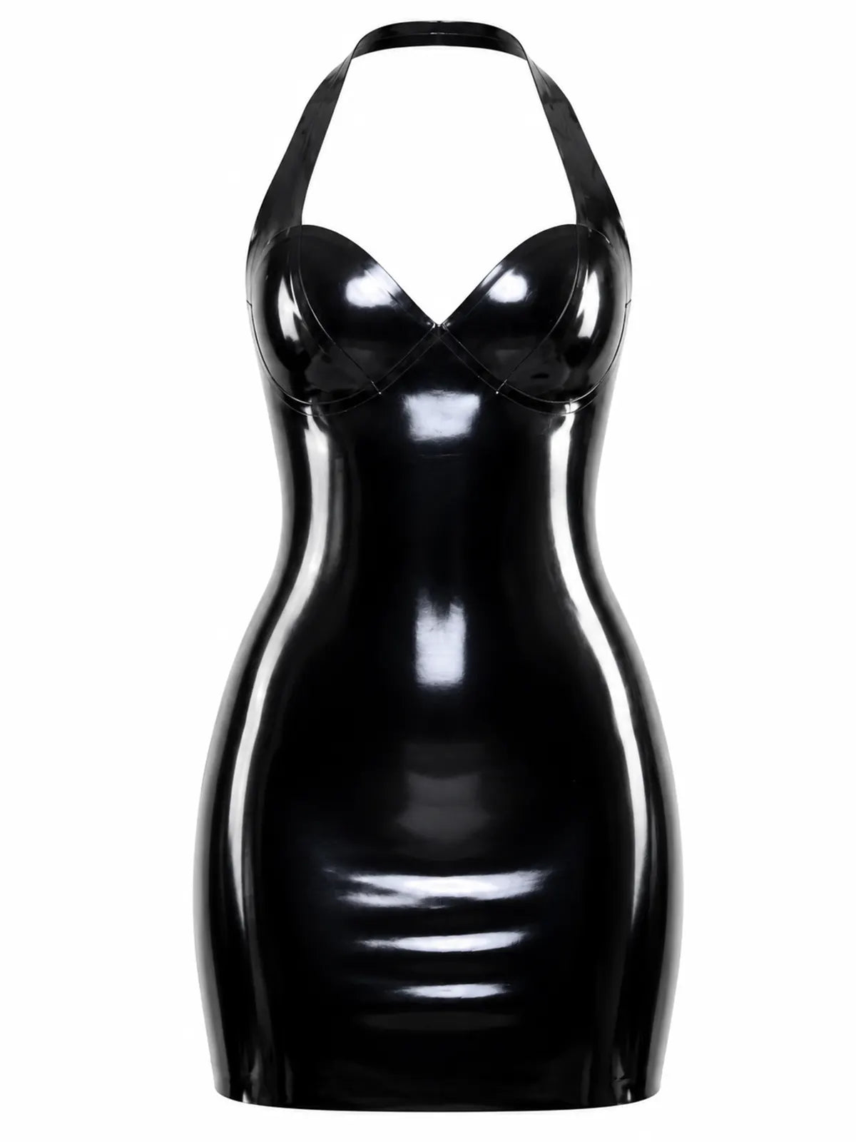 Latexelle Angel Halter Latex Mini Dress