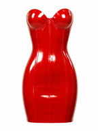 Latexelle Bustier Latex Mini Dress