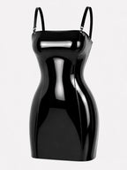Latexelle Slim-Strap Latex Mini Dress