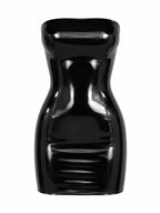 Latexelle Strapless Latex Tube Mini Dress