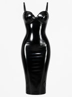 Latexelle Sweetheart Cup Latex Midi Dress