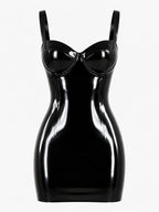 Latexelle Sweetheart Latex Mini Dress