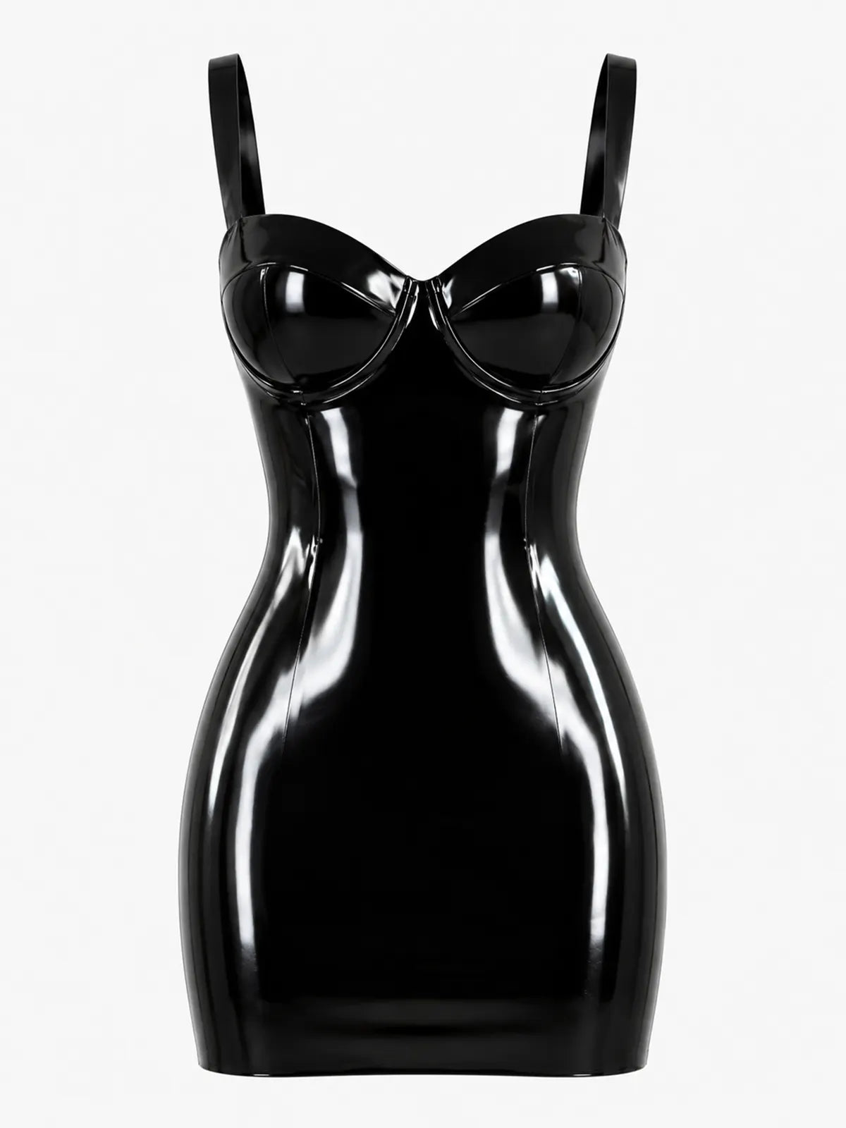Latexelle Sweetheart Latex Mini Dress