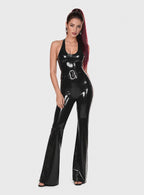 flared-latex-jumpsuit-full-body-gloss-edit-video-01