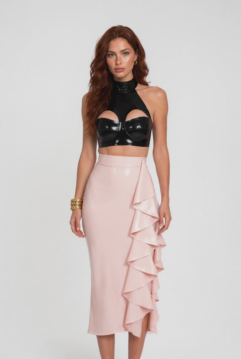 ruffle-side-latex-pencil-skirt-polished-bodycon-edit-video-01
