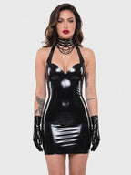 Latexelle Angel Halter Latex Mini Dress