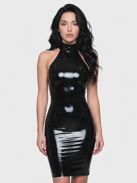 latexelle-high-neck-latex-mini-dress-black-01