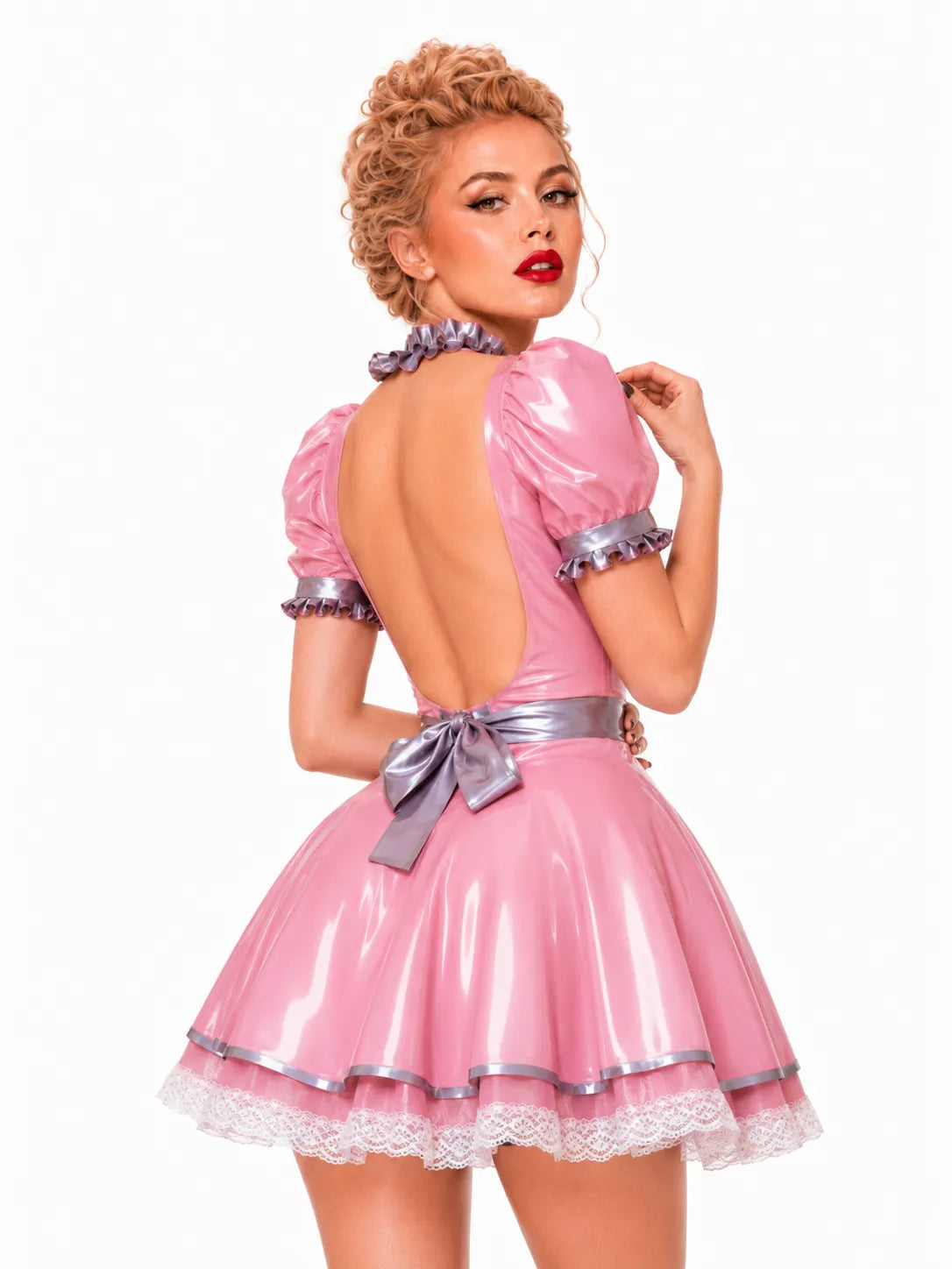 puff-sleeve-bow-latex-mini-dress-high-shine-mini-edit-image-02