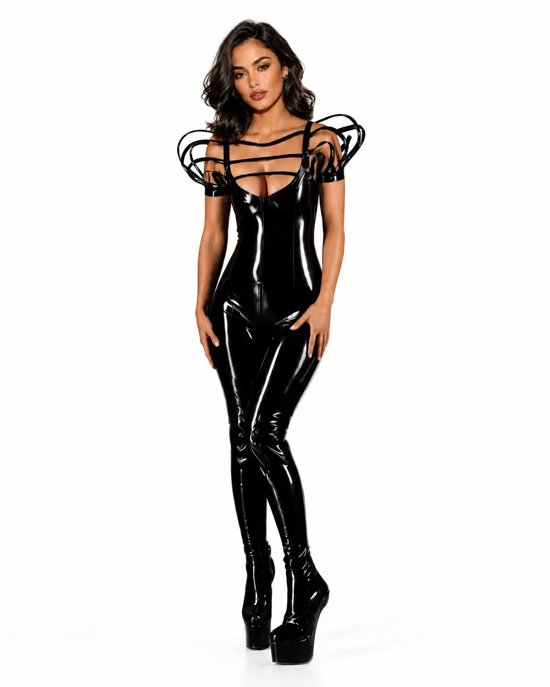 strappy-shoulder-latex-catsuit-sculpted-all-over-fit-image-01