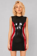 two-tone-latex-mini-dress-glossy-statement-fit-image-03