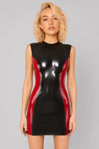 two-tone-latex-mini-dress-glossy-statement-fit-image-03